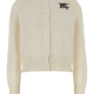 Ivory wool blend cardigan