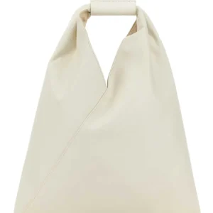 White synthetic leather small Japanese handbag