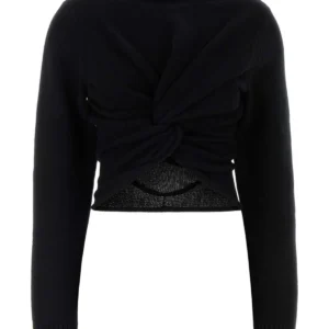 Black wool sweater