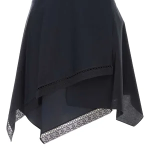 Black poplin skrit
