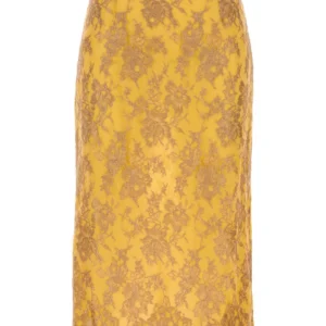 Embroidered lace skirt