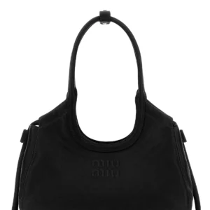 Black nappa leather Ivy handbag