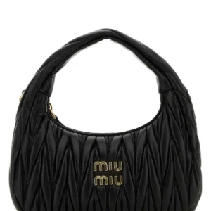 Black nappa leather Wander handbag
