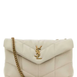 Ivory nappa leather Puffer Toy crossbody bag