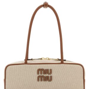 Two-tone canvas Beau shoulder bag