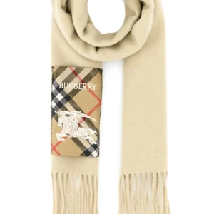 Sand cashmere scarf