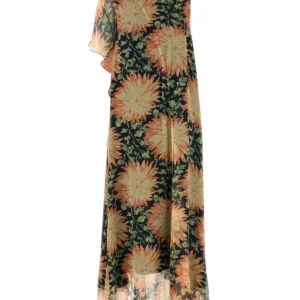 Printed silk dress