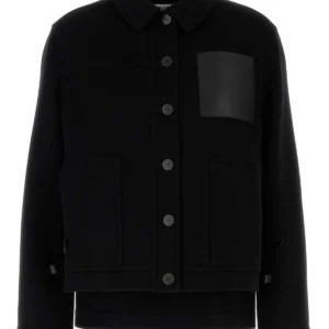 Black flannel jacket