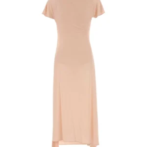 Pastel pink stretch crepe dress