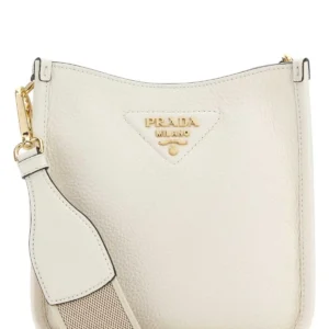 White leather crossbody bag
