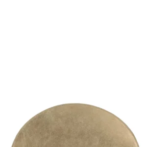 Gold leather clutch