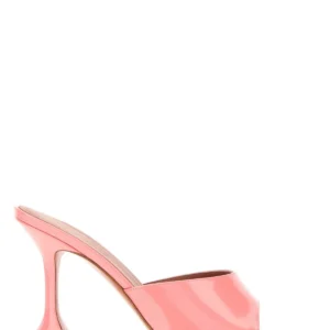 Pink leather Lupita mules