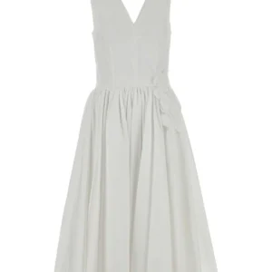 White poplin dress