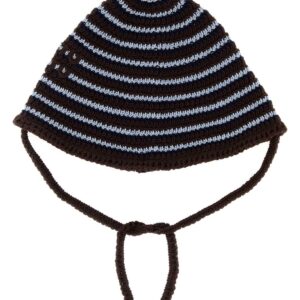 Embroidered crochet bucket hat