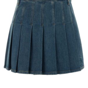 Stretch denim skirt