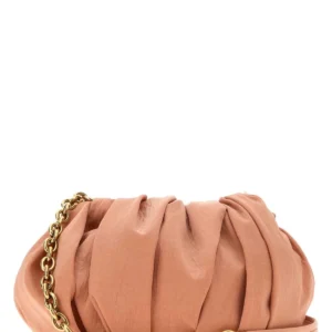 Peach canvas ChloÃ© PlissÃ© shoulder bag