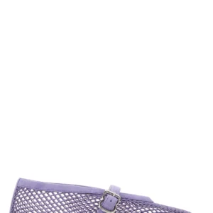 Lilac mesh ballerinas