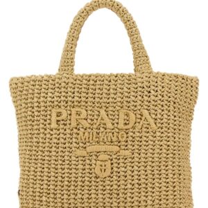 Raffia shopping bag