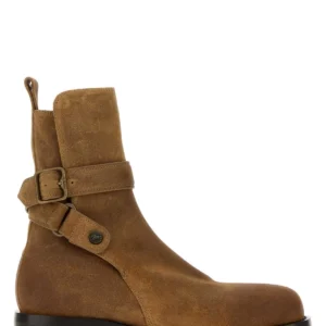 Brown suede boots
