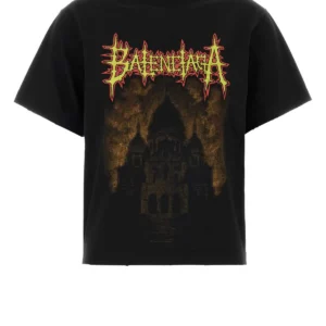Black cotton t-shirt