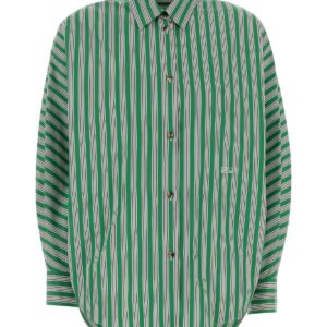Embroidered poplin shirt