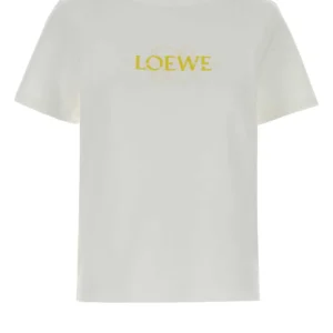 White cotton blend t-shirt