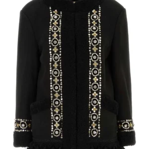 Black shearling jacket