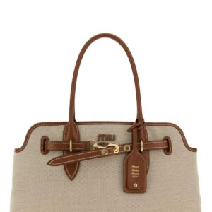 Two-tone canvas Aventure shopping bag