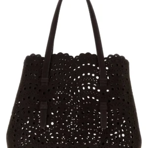 Dark brown suede Mina 25 handbag