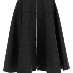 Charcoal wool skirt