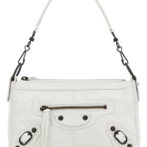 White leather mini Le City Moto shoulder bag