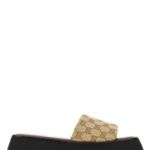 GG canvas slippers