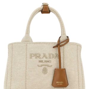 Two-tone canvas mini Prada JardiniÃ¨re handbag