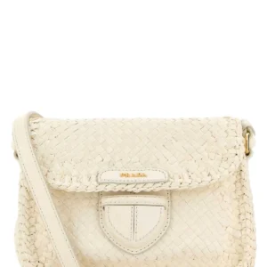 White leather crossbody bag