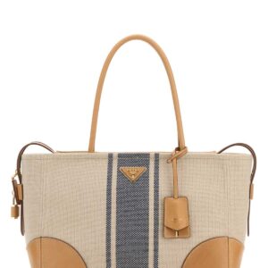 Sand canvas large shopping bag