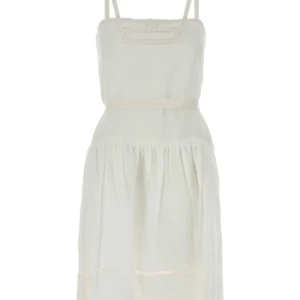 White linen dress