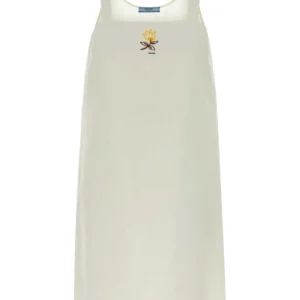 White linen mini dress