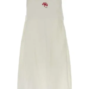 White linen mini dress