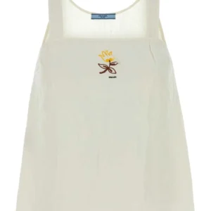 White linen top