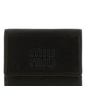 Black nappa leather wallet