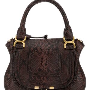 Printed leather small Marcie shoulder bag