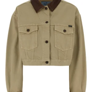 Sand denim jacket