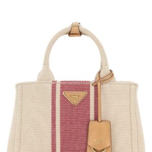 Sand canvas small Prada JardiniÃ¨re handbag