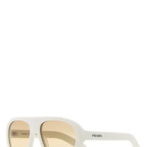 White acetate Prada Eyewear Collection sunglasses