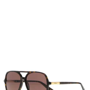 Printed acetate sunglasses