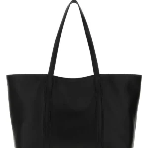 Black leather Foro shopping bag
