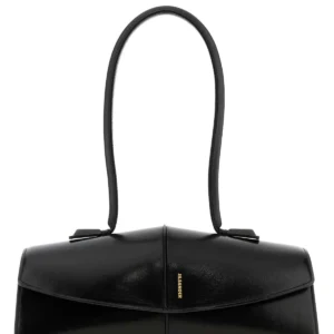Black leather Linea shoulder bag