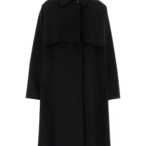 Black wool coat