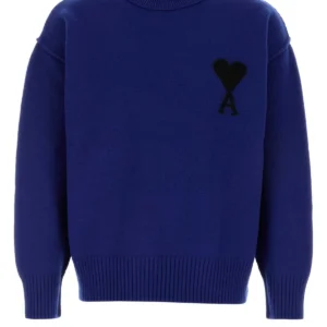 Blue wool sweater