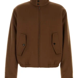 Brown wool blend jacket